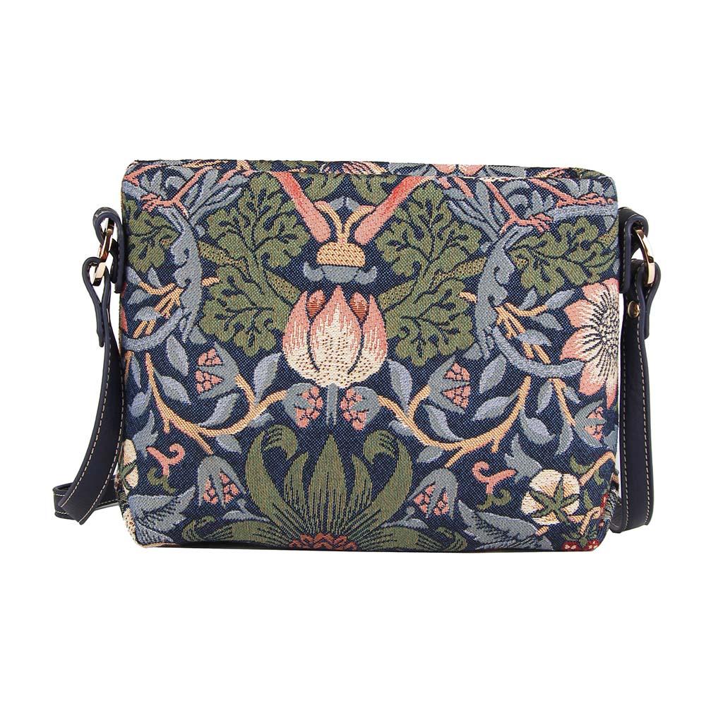 William Morris Strawberry Thief Blue - Cross Body Bag