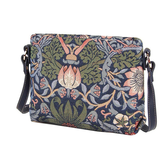 William Morris Strawberry Thief Blue - Cross Body Bag